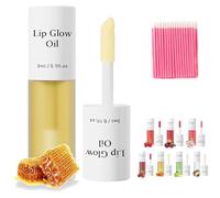 Shiftalter Tinted Lip Glow Oil - For Lush, Lip Oil Stain Long Lasting Honey Glow, Fruit Flavor, Hydrated Lips with Natural Glows (#Honey)
