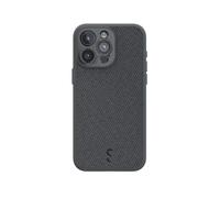 ShiftCam Fabric Camera Case Compatible with iPhone 15 | Built-in Lens Mount | Magnetic-Case | Shoot Stunning Photos Instantly (iPhone 15 Series, iPhone 15 Pro) Dark Grey