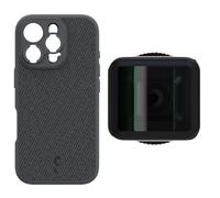 ShiftCam iPhone 16 Pro Case Dark Grey Fabric + LensUltra 1,55x Anamorphic