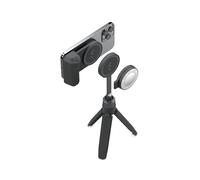 ShiftCam SnapGrip Creator Kit - Includes SnapGrip, SnapLight, SnapPod and Carry Pouch - Magnetic Mount Snaps on to Any Phone | Midnight