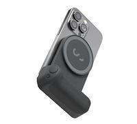 ShiftCam SnapGrip - Mobile Battery Grip with Wireless Shutter Button - Magnetic Mount Snaps on to Any Phone - Built in Powerbank with Qi Wireless Charging (Midnight)