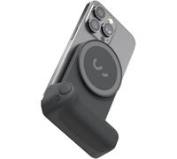 ShiftCam SnapGrip - Mobile Battery Grip with Wireless Shutter Button - Magnetic Mount Snaps on to Any Phone - Built in Powerbank with Qi Wireless Charging (Midnight)