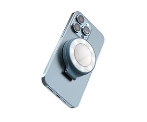 ShiftCam SnapLight - LED Selfie Ring Light with Four Brightness Settings and Built in Battery - Magnetic Mount Snaps on to Any Phone - Flippable Design | Blue Jay