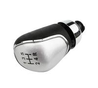 Shifte gear lever Compatible With Ford For Fiesta MK7 For Kuga 2008 2009 2010 2011 2012 2013 5 6 For Speed Car Shifter Lever Knobs Gear Head Shift Knob(Silver,5 speed)