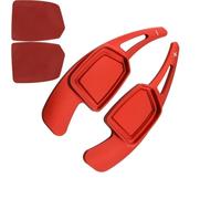 Shifter Extension Compatible With Q5 For SQ5 For Sportback 2025 Paddle Shift Extension Car Steering Wheel Shifter Extend Stickers Accessories Gear(Red)