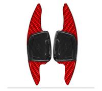 Shifter Extension Cover For A3 For 8Y 2021-2023 For Q5L 2018-2023 Car Steering Wheel Shift Shifter Paddle Extension(Carbon Fiber Red)