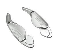 Shifter Extension Paddles Compatible with Jaguar for XFL 2016-2017 XF 2011-2016 for XJ 2010-2017 Car Into Gear Paddle Shift Steering Wheel Extended Shifters(Silver)