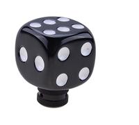 Shifter Lever Knob Universal Resin Dice Shape Gear Knob Manual Shifter Lever Handle Stylish Auto Car Accessories Car Gear Shift Knob (Color : Black Red)(Black White)