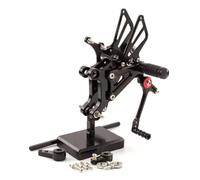 Shifter Rearset Footpeg For Aprilia RS125 2T RS 125 1996-2018 2019 2010 Adjustable Motorcycle Footrest Rear Set Rearsets Foot Peg Footrests(Black)
