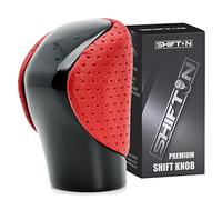 SHIFTIN Gear Shift Knob Shifter for Lexus ES GS GX is NX RC RX 200t 300 350 3450h 450hL 350L (Circuit Red Leather/Piano Black)
