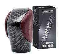 SHIFTIN Gear Shift Knob Shifter for Lexus ES GS GX is NX RC RX 200t 300 350 3450h 450hL 350L (Rioja Red Rose/Carbon Fiber Pattern)