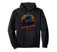 Shiftin Gears Into 2026 Gear Classic Trucker Highway Pride Pullover Hoodie