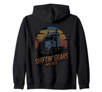Shiftin Gears Into 2026 Gear Classic Trucker Highway Pride Zip Hoodie