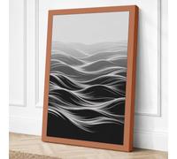 Shifting Horizons Minimalist Canvas Wall Art Print 18x12 Inch (46 x 30 cm)