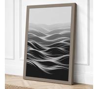 Shifting Horizons Minimalist Canvas Wall Art Print 30x20 Inch (76 x 51 cm)