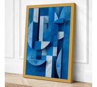 Shifting Planes Minimalist Canvas Wall Art Print 18x12 Inch (46 x 30 cm)