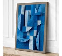 Shifting Planes Minimalist Canvas Wall Art Print 36x24 Inch (91 x 61 cm)