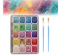 Shifting Watercolor Painting Set, Forestry Shifting Watercolor Painting Set with 20 Colors, Glitter Shifting Watercolor Painting Set, for Art Painting (ColorA,One Size)