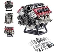 SHIFuXX Model engine kit for adults,v8 engine model kit,mini engine kit that runs on fuel,engine model kits for adults,Mini Engine Build Kit, Mini V8 Engine Kits That Runs,For adult toys