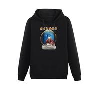 SHIGE Kansas Music Band Point of Know Return Leftoverture Logo Men's Hoodie Black M