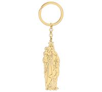 SHIGIE Stainless Steel Elegant Virgin Mary Keychain Car Wallet Key Ring Christian Religious Jewellery For Women Gifts Charms (Gold-plated)