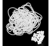 ShigKeu 10M Roller Blind Cord with 10pcs Roller Blind Chain Connectors Plastic Roller Blind Chain for Vertical Window Blinds Roller Curtain