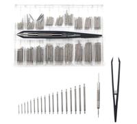 ShigKeu 144Pcs Watch Strap Pins Watch Strap Link Removal Repair Tool for Watch Repair Band Replacement(8-25 mm)