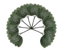 ShigKeu 200Pcs Green Faux Leaves Fake, Artificial Green Leaves, Fabric Crafts for Flower Arrangement Home Wedding Party Bouquets Wreaths Decoration