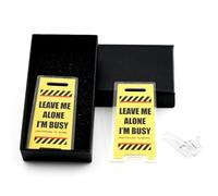 ShigKeu Mood Swing Novelty Warning Sign Mini Sign Decorations Joke Gifts For Women Wife Or Girlfriend Moody Teenager Gift Office Secret Santa For Colleague Yellow