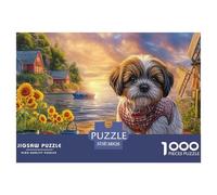 Shih Tzu 1000 Piece Adults Puzzle Kids Age Games Gifts Birthday Difficult Impossible Challenge High Difficulty 38x26cm/1000pcs