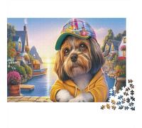 Shih Tzu 1000 Piece Eco-friendly Paper Jigsaw Puzzle Set Teen Fans 12-18 Years Concentration Training Fun Present 70x50cm/1000pcs