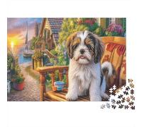 Shih Tzu 1000 Piece Extra-thick Cardboard Classic Jigsaw Puzzle Adult Jigsaws Brain Training Wall Decoration Gift Idea 52x38cm/1000pcs