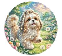 Shih Tzu 1000 Piece Jigsaw Puzzle For Adults Family Challenge Toys Stress Relief Puzzle Exercise The Memory of The Brain for Men, Women, Elders, Seniors 1000pcs (67.5x67.5cm)
