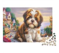 Shih Tzu 1000 Piece Premium Cardstock Diy Jigsaw Puzzle Jigsaw Collectors Brain Training Wall Decor 52x38cm/1000pcs