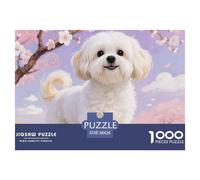 Shih Tzu 1000 Pieces for Adults Jigsaw Puzzles Beautiful Decoration Puzzle Cute Dog Challenging Puzzles Fun Present & Activity for Home38x26cm/1000pcs