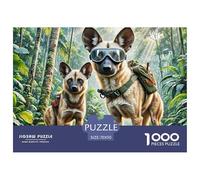 Shih Tzu 1000 Pieces Premium Jigsaw Puppy for Adults Gifts Cool Collage Effect, Fun Details, Educational, Challenging Puzzle Games 70x50cm/1000pcs