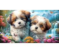 Shih-Tzu 1000 Pieces Recycled Paper Jigsaw Puzzle Impossible Hard Difficult Educational Games for The Whole for Women, Gifts for Men 38x52cm/1000pcs