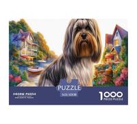 Shih Tzu 1000Pc Puzzle for Adults & Kids: Long-haired Pup in The Sun Fun Present & Activity for Home Age 12 Years Up 52x38cm/1000pcs