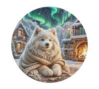 Shih Tzu 120 Piece Circular Puzzle Cute Pet Animals Animal Shape Learning Through Play Educational Puzzle for Kids & Adults Idea Home Decor 120 PCS