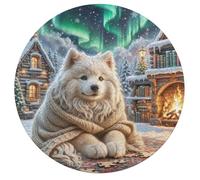 Shih Tzu 195 Piece Circular Puzzle Cute Pet Animals Animal Shape Learning Through Play Educational Puzzle for Kids & Adults Idea Home Decor 195 PCS