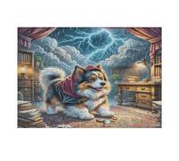 Shih Tzu 300 Piece Complete Jigsaw Puzzle Set Cute Pet Animals Teens Beginners Mind Relaxation Puzzle Fans Group Play Anniversary Fathers Gift Thick Cardboard 300 PCS