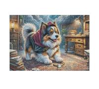 Shih Tzu 300 Piece Complete Jigsaw Puzzle Set Cute Pet Teens Beginners Mind Relaxation Puzzle Fans Group Play Anniversary Fathers Gift Thick Cardboard 300 PCS