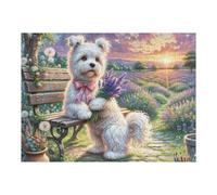 Shih Tzu 500 Piece Count Premium Jigsaw Puzzle Cute Pet Teen Fans 14-18 Yrs Concentration Training Leisure Adventure Valentines Gift Premium Cardboard 500 PCS