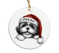 Shih Tzu Christmas Decorations Decorative Christmas Tree Hanging Ornament Funny Tree Decorations For Holiday Keepsake Party