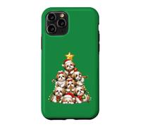 Shih Tzu Christmas Tree Festive Holiday Dog Gathering Case for iPhone 11 Pro