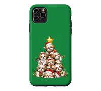 Shih Tzu Christmas Tree Festive Holiday Dog Gathering Case for iPhone 11 Pro Max