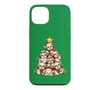 Shih Tzu Christmas Tree Festive Holiday Dog Gathering Case for iPhone 13