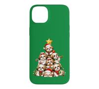 Shih Tzu Christmas Tree Festive Holiday Dog Gathering Case for iPhone 14 Plus