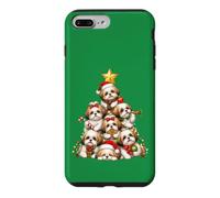 Shih Tzu Christmas Tree Festive Holiday Dog Gathering Case for iPhone 7 Plus/8 Plus