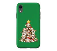 Shih Tzu Christmas Tree Festive Holiday Dog Gathering Case for iPhone XR